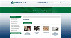 Desktop Screenshot of catalog.dewittplastics.com